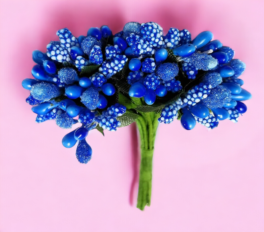 Artificial Pollen Flowers – Blue