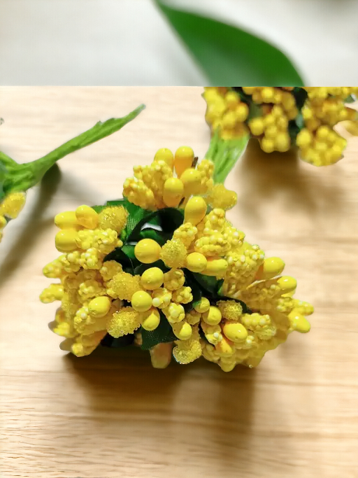 Artificial Pollen Flowers – Yellow